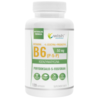 Witamina B6 P-5-P 50mg Koenzymatyczna + Inulina 120 Kapsułek dla Wegan Witamina B6 P-5-P 50mg Koenzymatyczna + Inulina 120 Kapsułek dla Wegan
