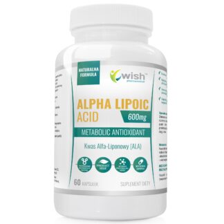 Alpha Lipoic Acid Kwas Alfa Liponowy ALA  Plus 600mg 60 kapsułek dla Wegan