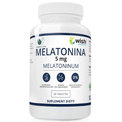 Melatonina 5mg DOBRY SEN ZDROWY SEN 60 tabletek Produkt Vege