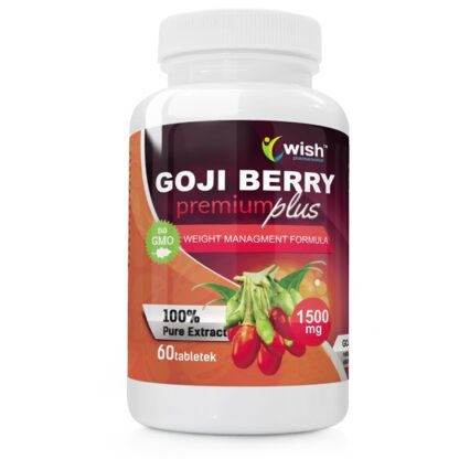Owoce Jagody Goji Berry Premium Plus 1500mg 60 tabletek