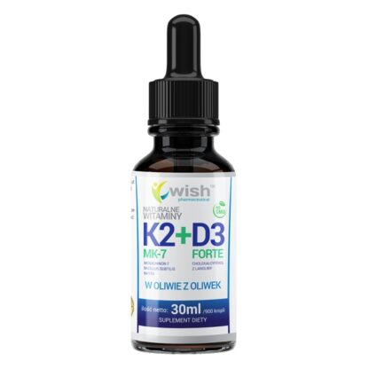Naturalna Witamina K2 MK-7 + D3 Forte w Kroplach 30ml