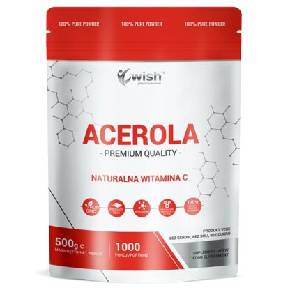 Acerola Naturalna Witamina C w Proszku 500g Produkt Vege