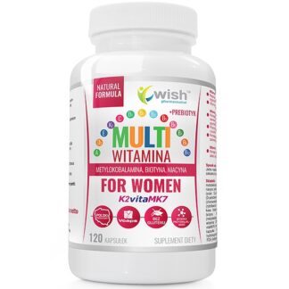 Multiwitamina Dla Kobiet B COMPLEX + ADEK + Wit C + Prebiotyk 120 Kapsułek
