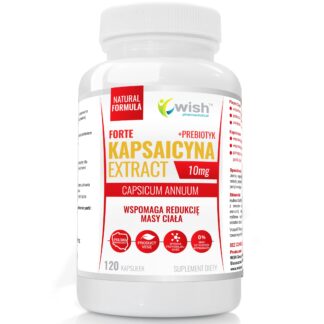 Kapsaicyna Forte Extract 10 mg + Prebiotyk  120 kapsułek Produkt Vege
