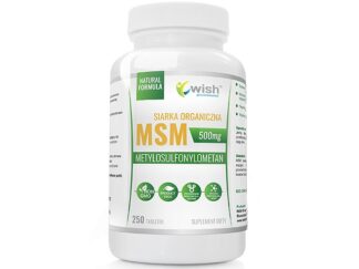 MSM 500mg Siarka organiczna 250 tabletek