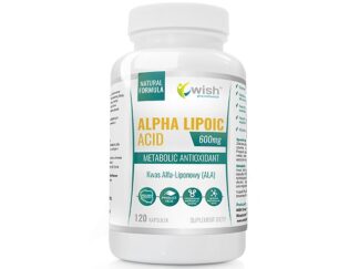 Alpha Lipoic Acid Kwas Alfa Liponowy ALA  Plus 600mg 120 kapsułek dla Wegan