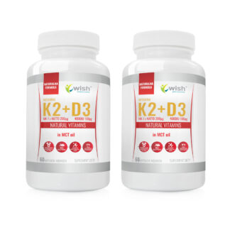 Witamina K2 MK-7 200mcg + D3 4000IU 100mcg w oleju MCT (olej kokosowy) 120 kapsułek