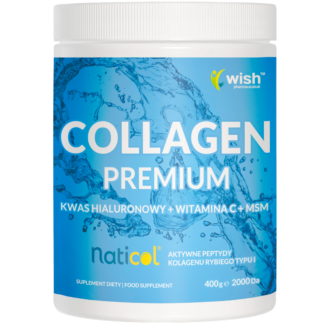 KOLAGEN Naturalny PREMIUM 10 000mg Wspiera Skórę Stawy HA MSM WIT C 400g