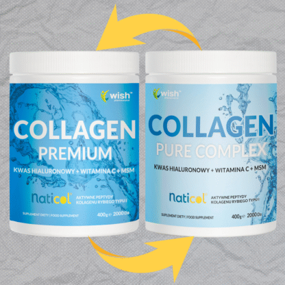 KOLAGEN Naturalny PREMIUM 10 000mg Wspiera Skórę Stawy HA MSM WIT C 400g