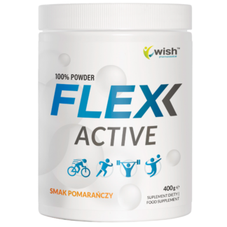 FLEX ACTIVE Kolagen 2000 Da Stawy Kości Skóra Mięśnie Pomarańcza 400 g FLEX ACTIVE Kolagen 2000 Da Stawy Kości Skóra Mięśnie Pomarańcza 400 g