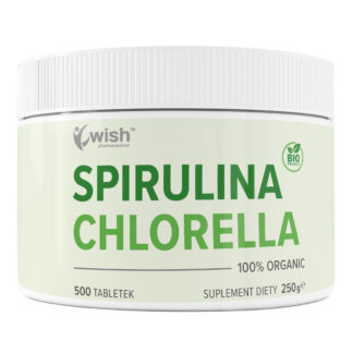 SPIRULINA CHLORELLA DETOX BIAŁKO OCZYSZCZENIE ODPORNOŚĆ ŻELAZO 500 tabletek