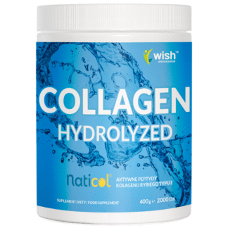 KOLAGEN Czysty HYDROLYZED 11000mg Wspiera Skórę Fish Collagen Naticol 400g