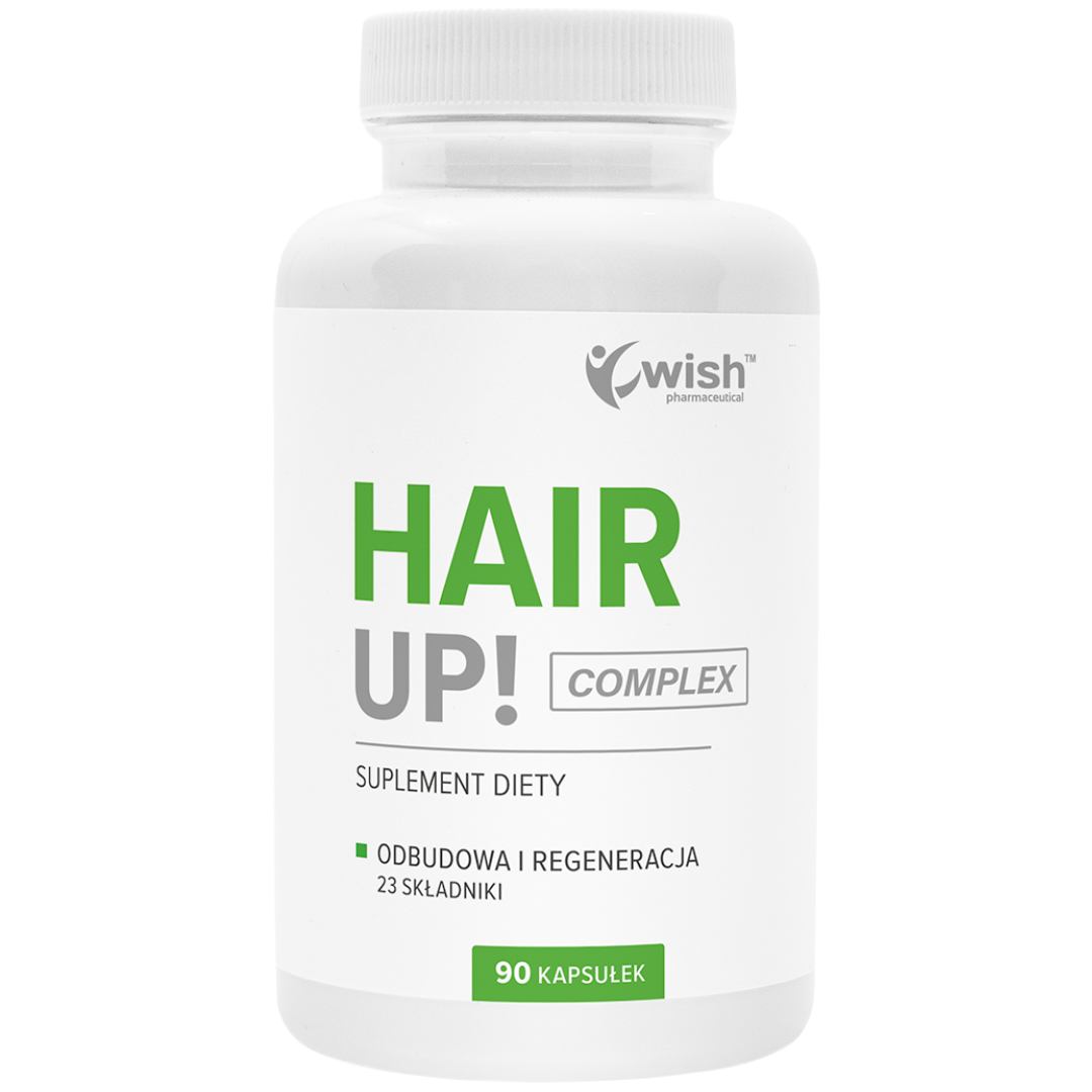 HAIR UP COMPLEX Wsparcie Włosów Cynk Biotyna Magnez Paznokcie 90 kapsułek