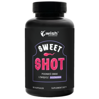 SWEET SHOT Lepszy Smak Nasienia Maca Selen Sperma Zwiększa Wytrysk 90 kapsułek SWEET SHOT Lepszy Smak Nasienia Maca Selen Sperma Zwiększa Wytrysk 90 kapsułek