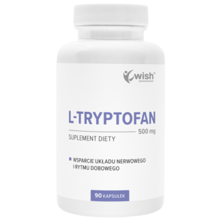 L-TRYPTOFAN 500 mg Dobry Sen Stres Serotonina Nastrój Melatonina 90 kapsułek