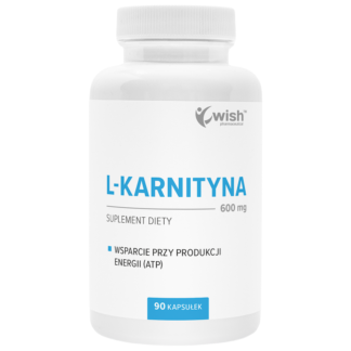 L-KARNITYNA 600 mg Spalacz Tłuszczu Odchudzanie Metabolizm Energia 90 kapsułek