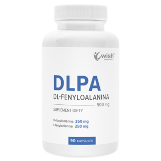 DLPA 500 mg DL-fenyloalanina Koncentracja Dopamina Nastrój 90 kapsułek DLPA 500 mg DL-fenyloalanina Koncentracja Dopamina Nastrój 90 kapsułek