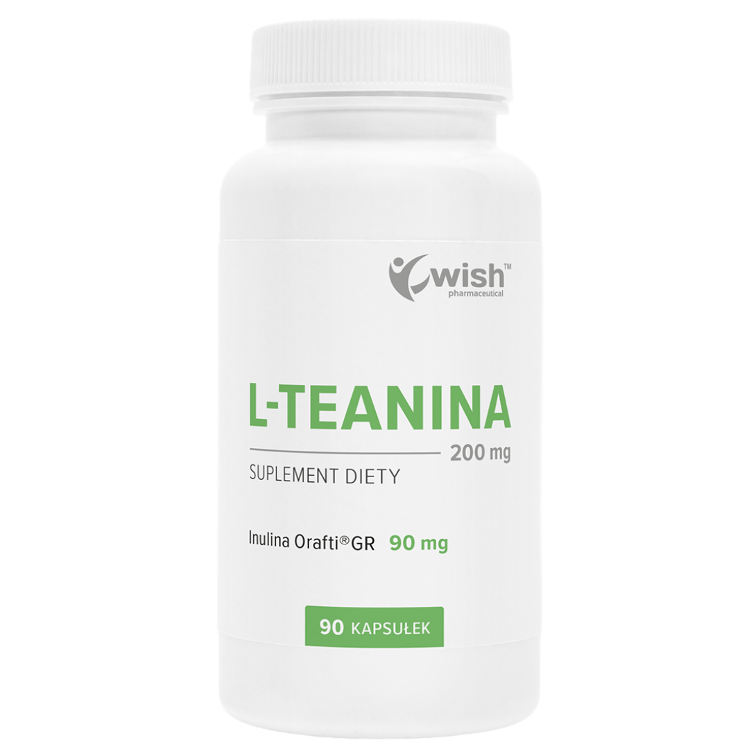 L-TEANINA 200 mg Koncentracja Odprężenie Relaks Stres Skupienie 90 kapsułek L-TEANINA 200 mg Koncentracja Odprężenie Relaks Stres Skupienie 90 kapsułek