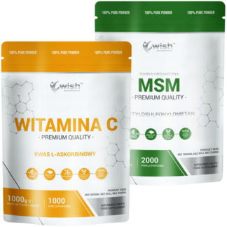 ZESTAW WITAMINA C 1000 mg 1 kg + MSM 500 mg 1 kg W PROSZKU ZESTAW WITAMINA C 1000 mg 1 kg + MSM 500 mg 1 kg W PROSZKU